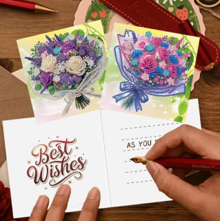 Preview: Diamond Painting 12 Stück Blumen-Rosen